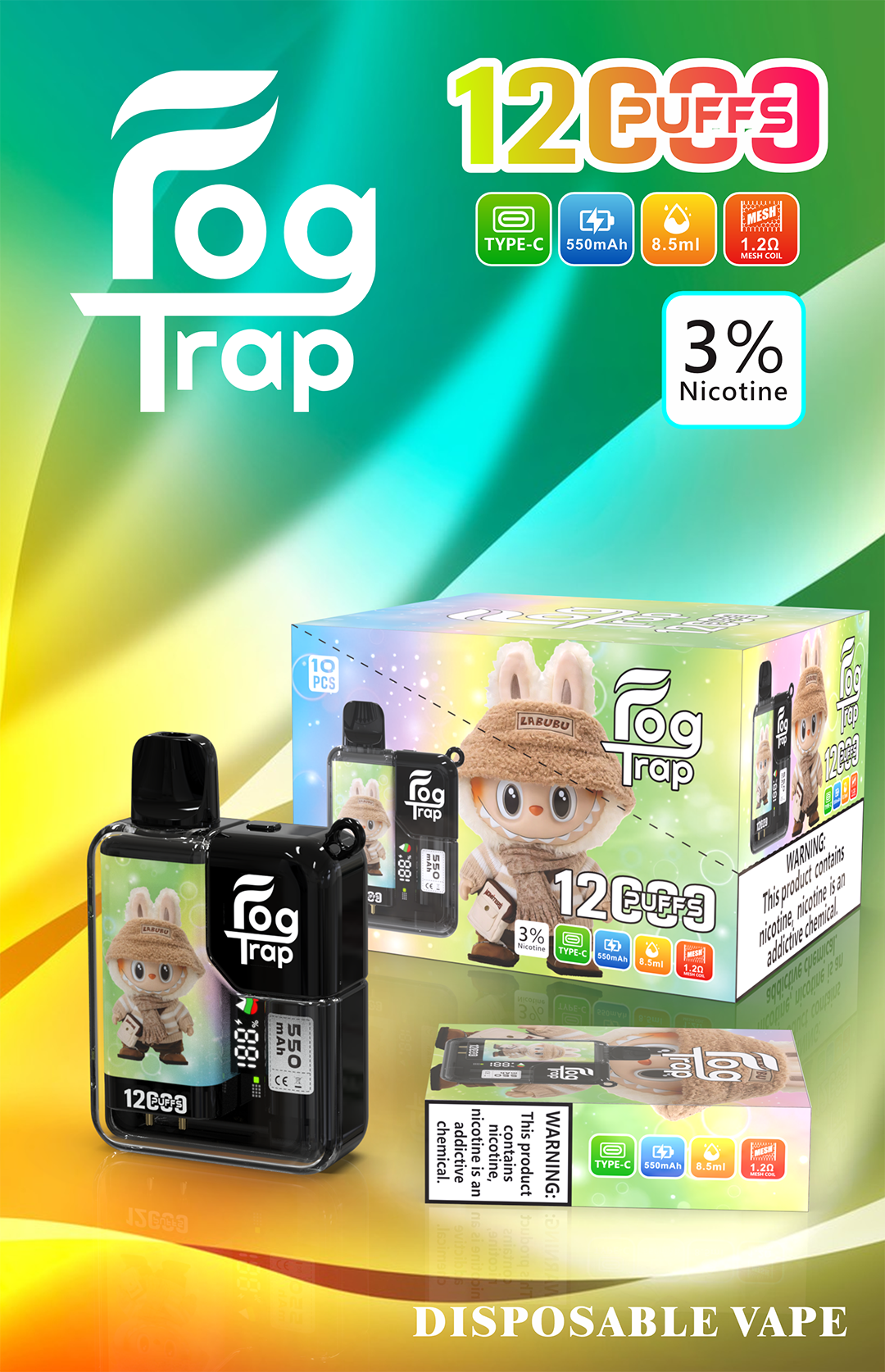 蠟筆小新 × LABUBU 12,000 口 Fog Trap 旗艦級聯名主機、潮玩粉絲必收精品 買 10 送 1 震撼回饋、平均單價挑戰市場最低 智能油電雙顯示螢幕 台灣現貨:圖片 3