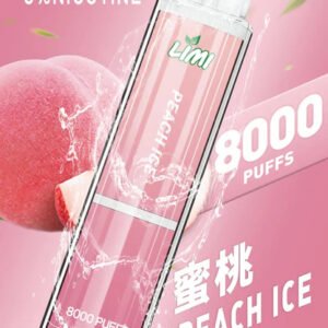 LIMI 8000 型發光款 15ml 驚人載油量 重塑續航天花板 絢麗發光燈條隨吸閃耀 Type-C 充電 極緻冰感水果口味 台灣現貨